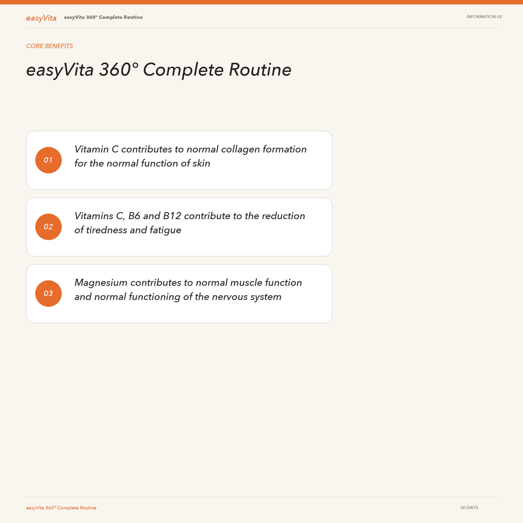 easyVita 360° — core benefits