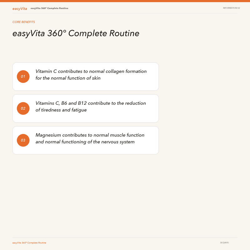 easyVita 360° — core benefits