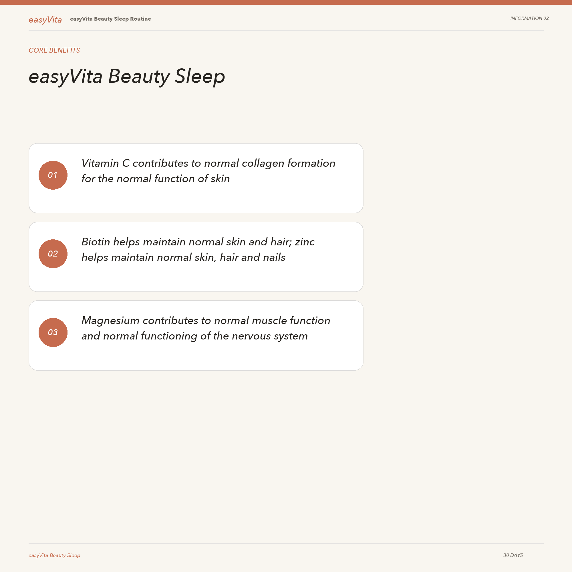 Beauty Sleep — core benefits