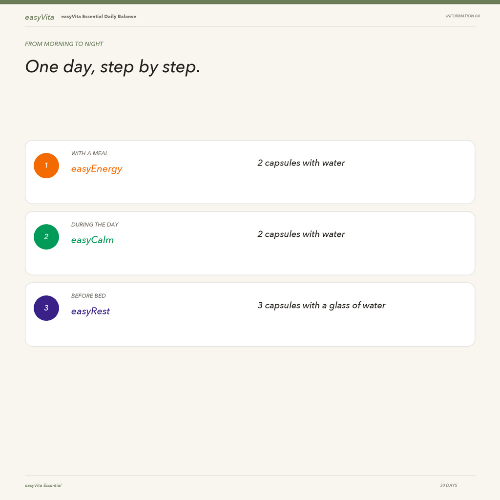 Essential Daily Balance — daily routine