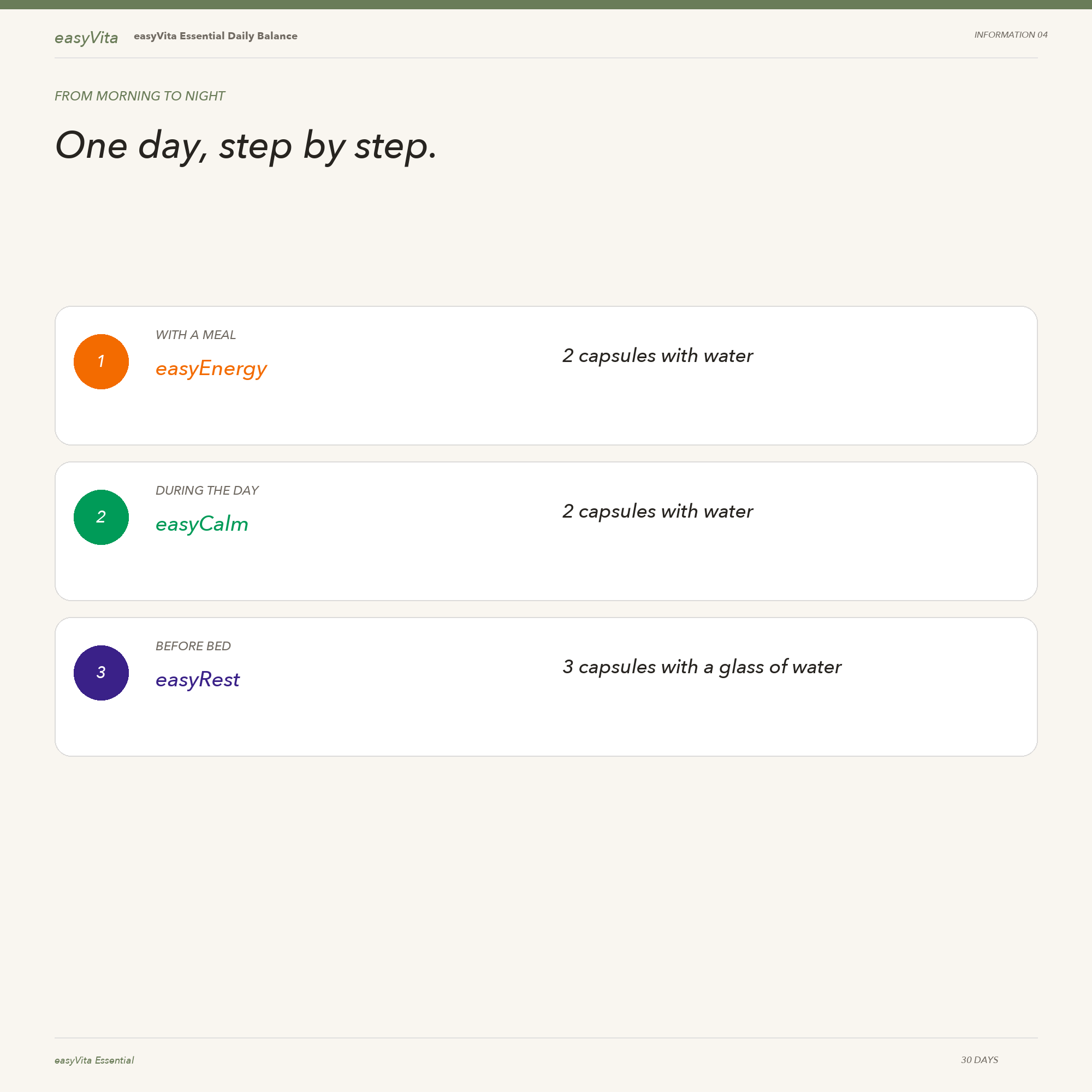 Essential Daily Balance — daily routine